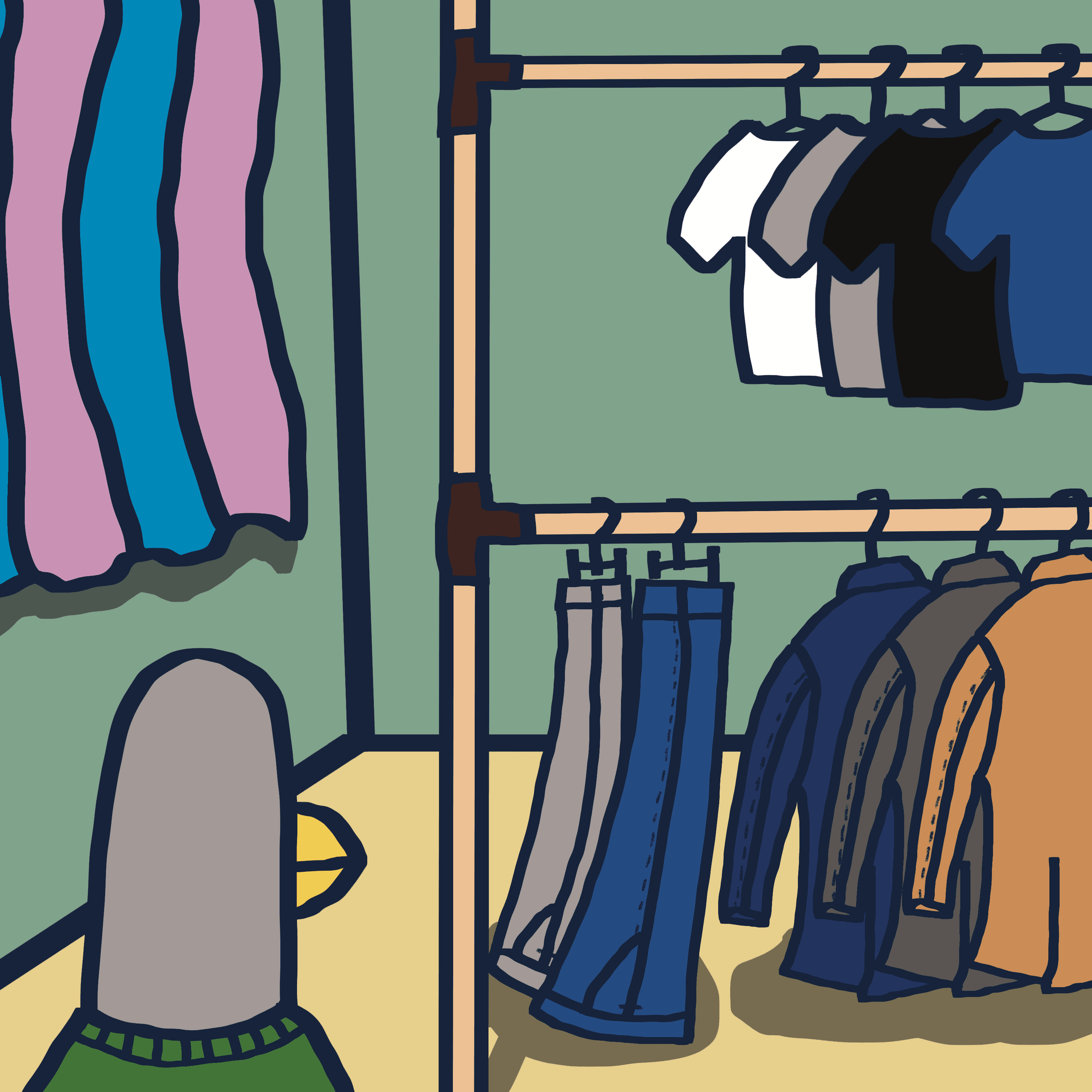NOTHING TO WEAR TODAY — 모리스앤꼴까닥스 4컷 만화 이미지 2