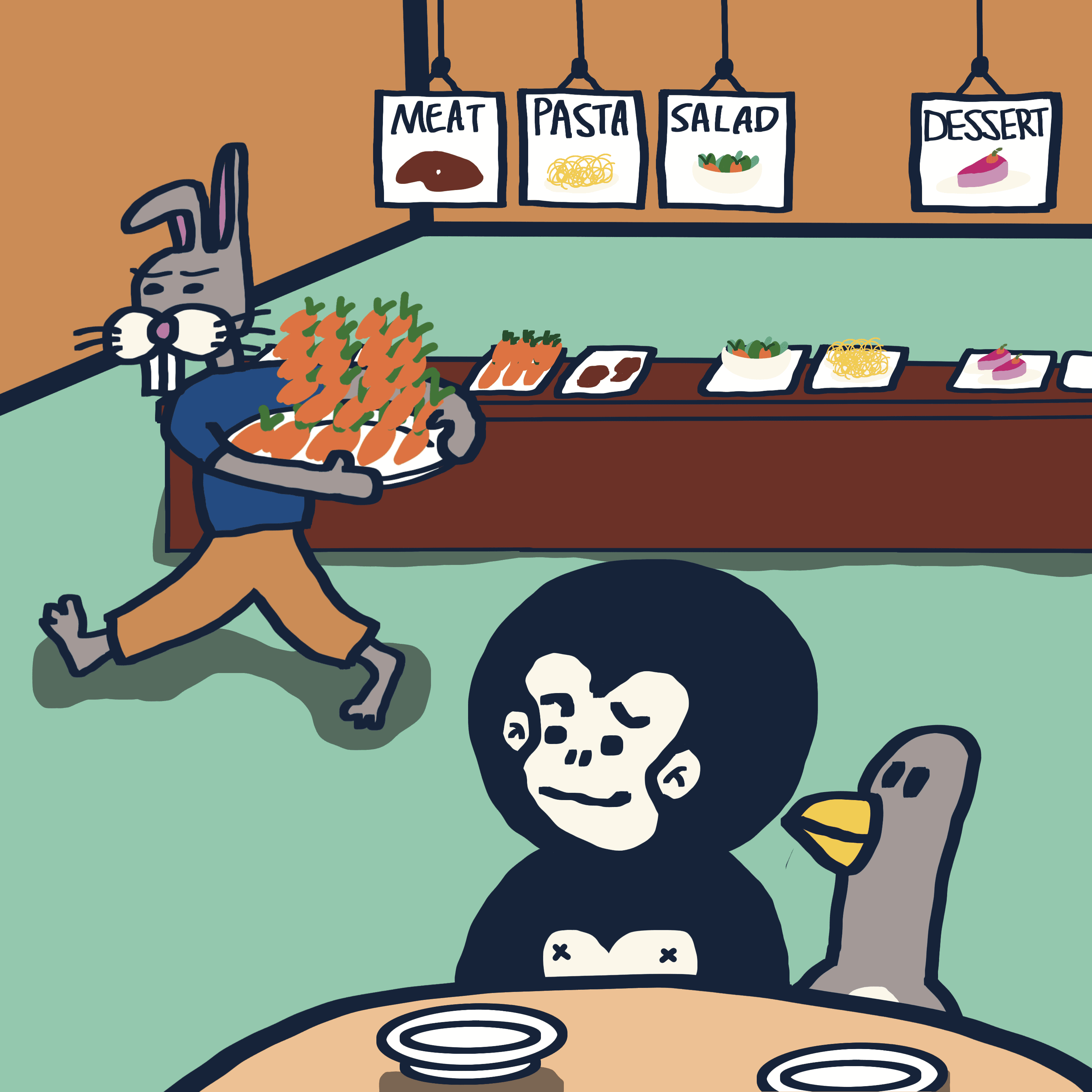 EAT ELIPHANT — 모리스앤꼴까닥스 4컷 만화 이미지 2