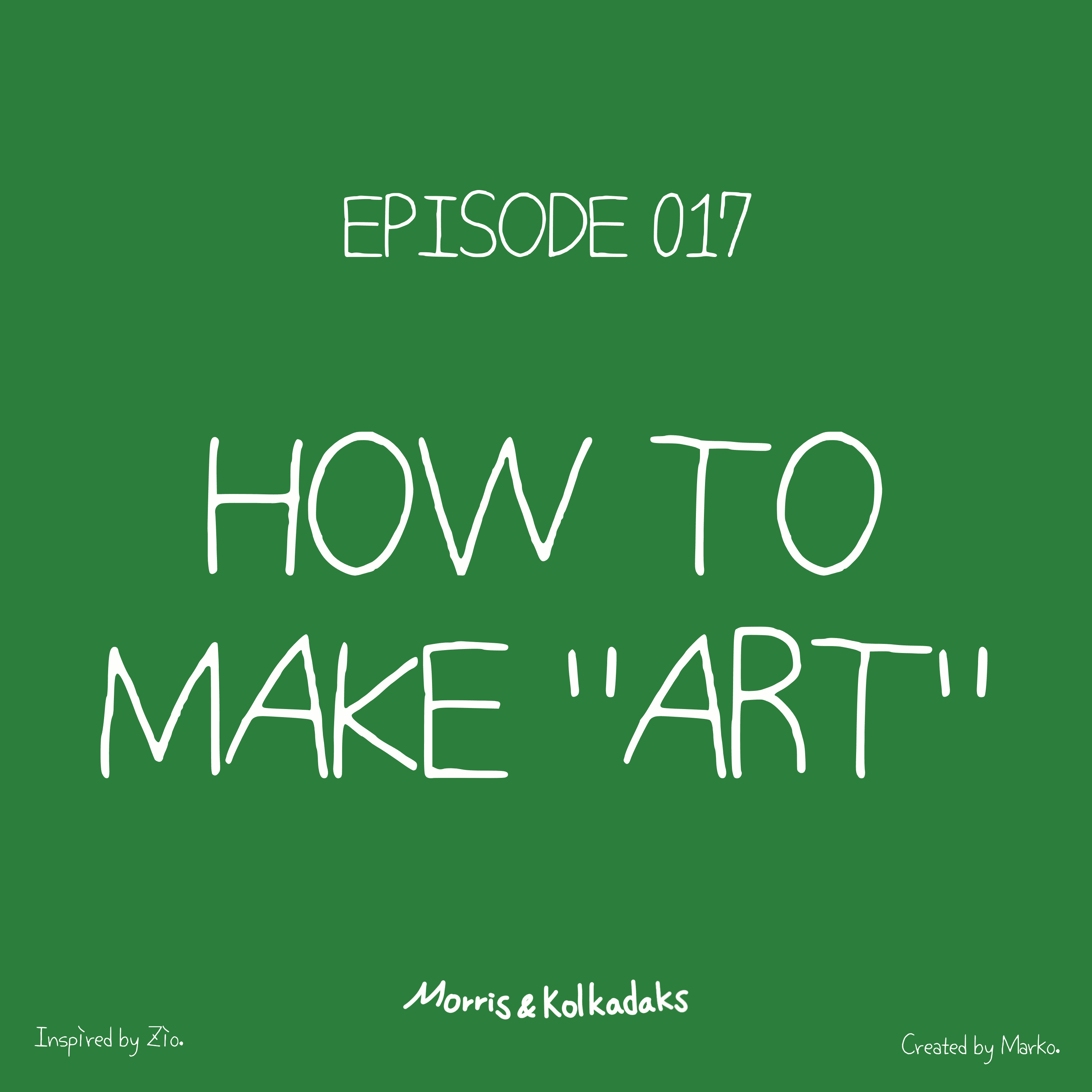 HOW TO MAKE "ART" — 모리스앤꼴까닥스 4컷 만화 이미지 1