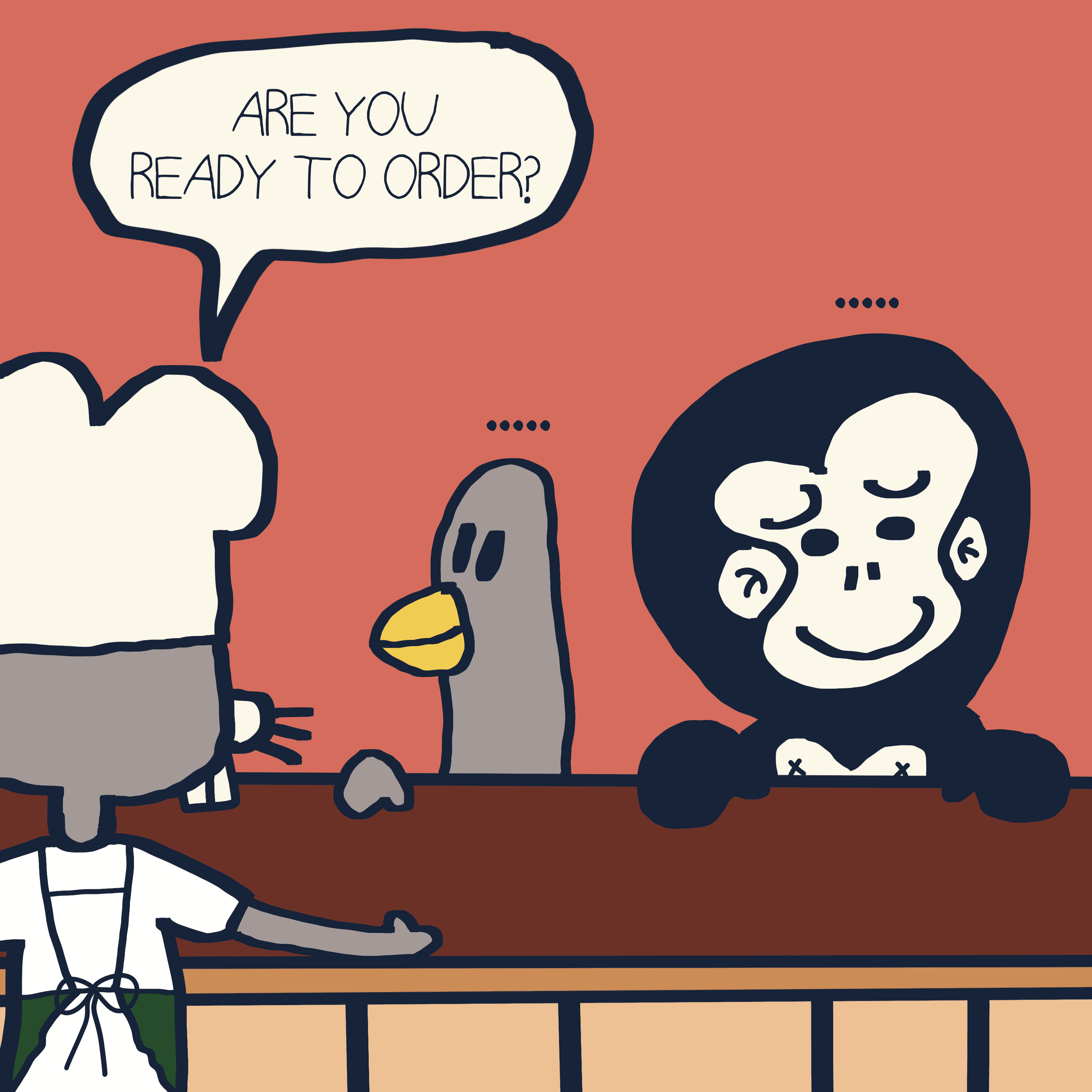 THE BIG DECISION — Morris and Kolkadaks four-panel comic 5