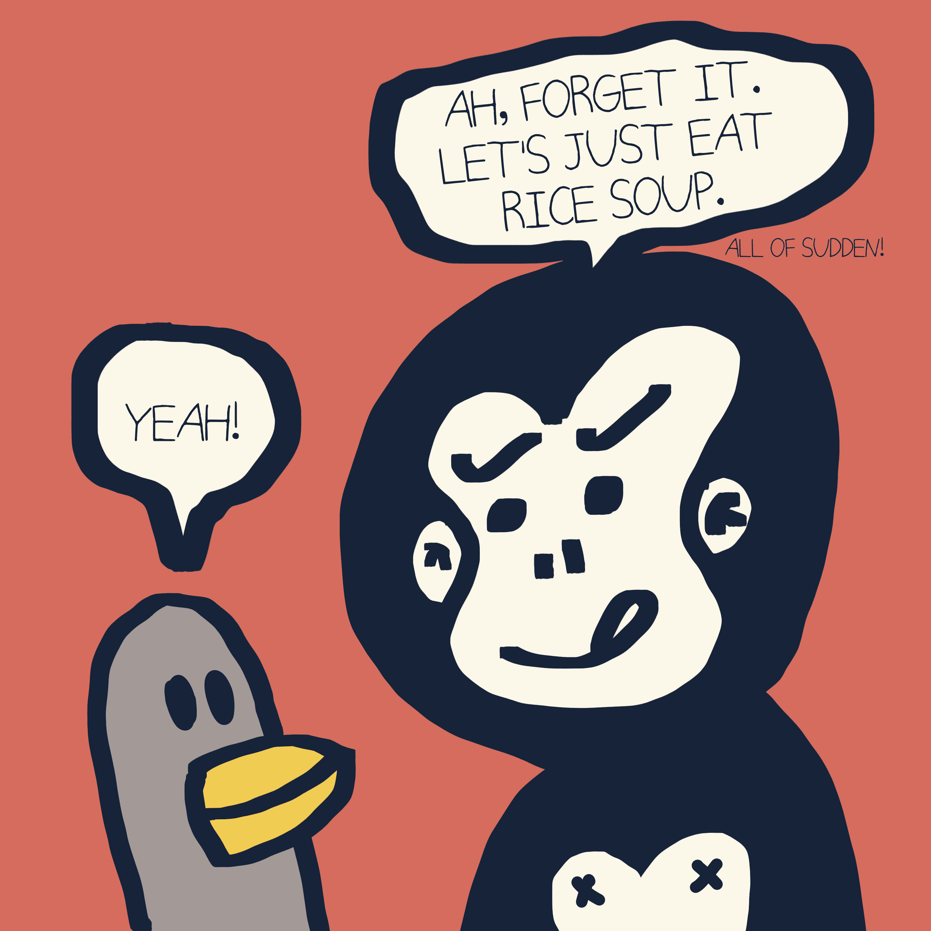 THE BIG DECISION — Morris and Kolkadaks four-panel comic 4
