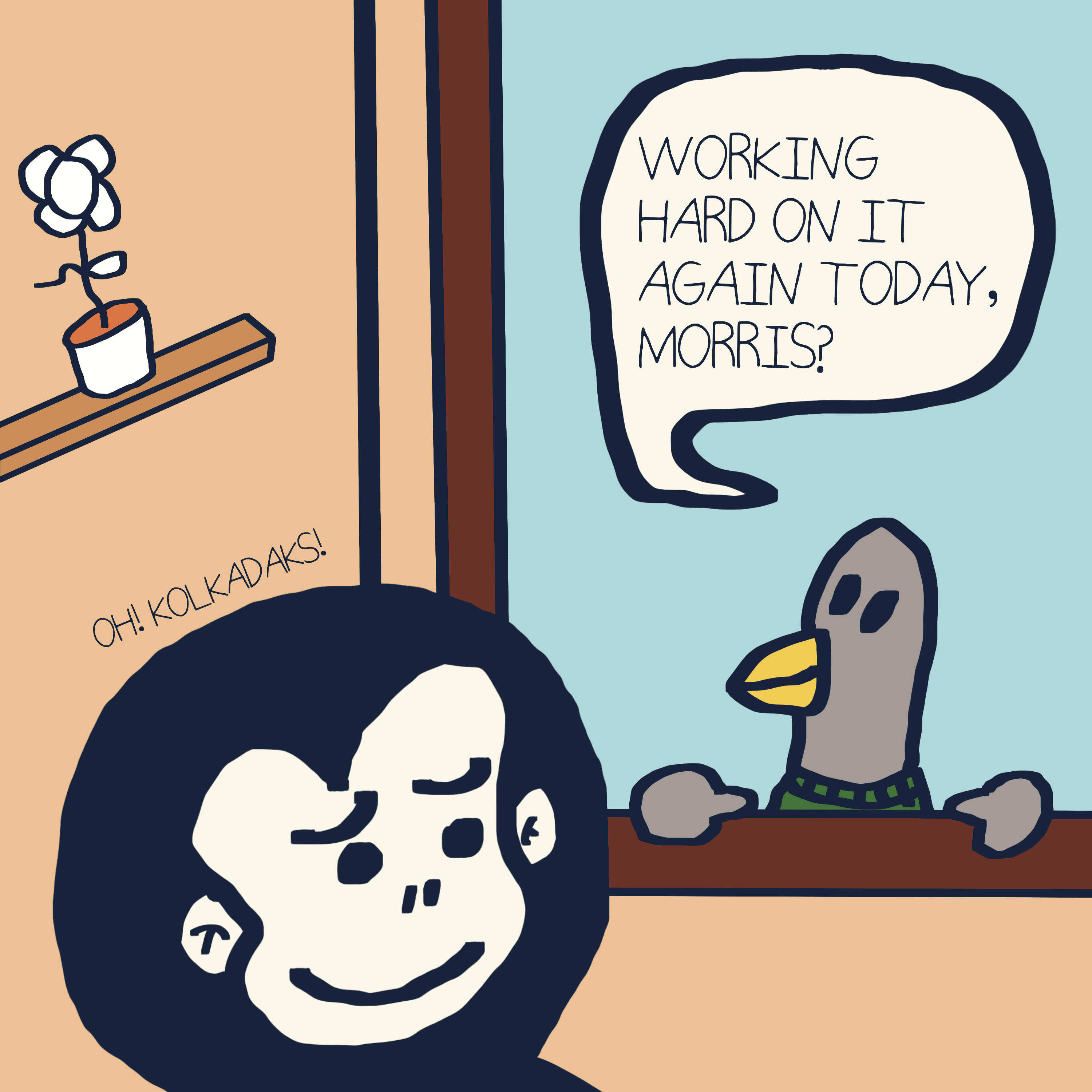 BEAUTIFUL HEART. — Morris and Kolkadaks four-panel comic 3