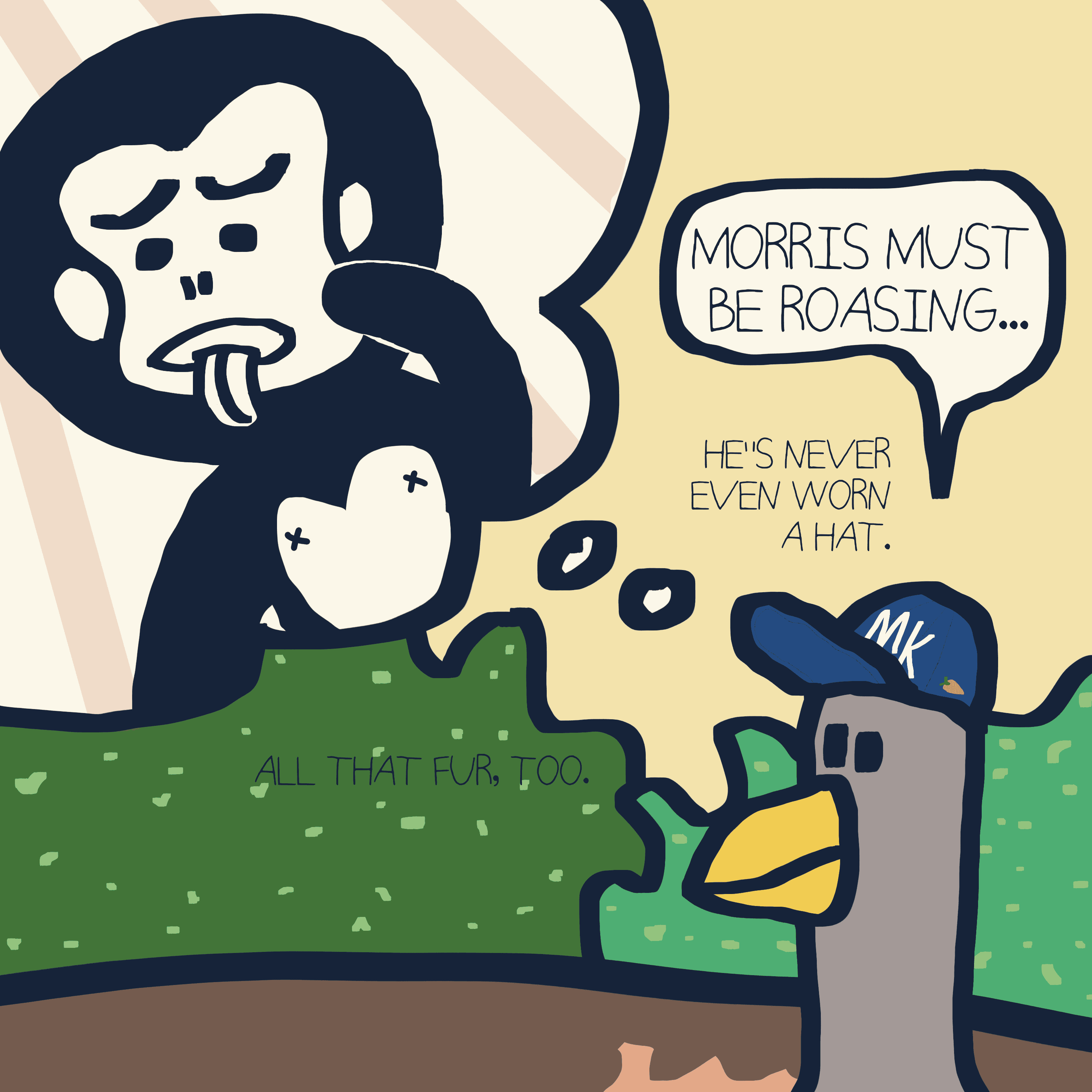 CAN'T? WON'T? — Morris and Kolkadaks four-panel comic 4
