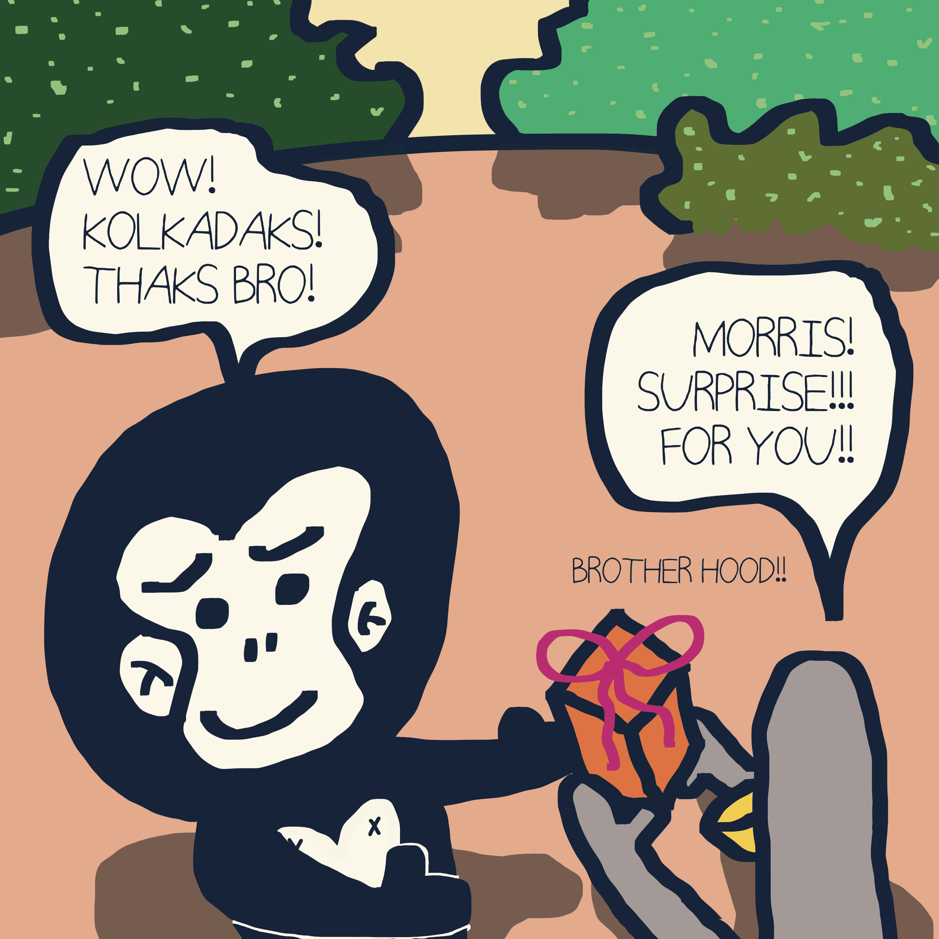 CAN'T? WON'T? — Morris and Kolkadaks four-panel comic 6