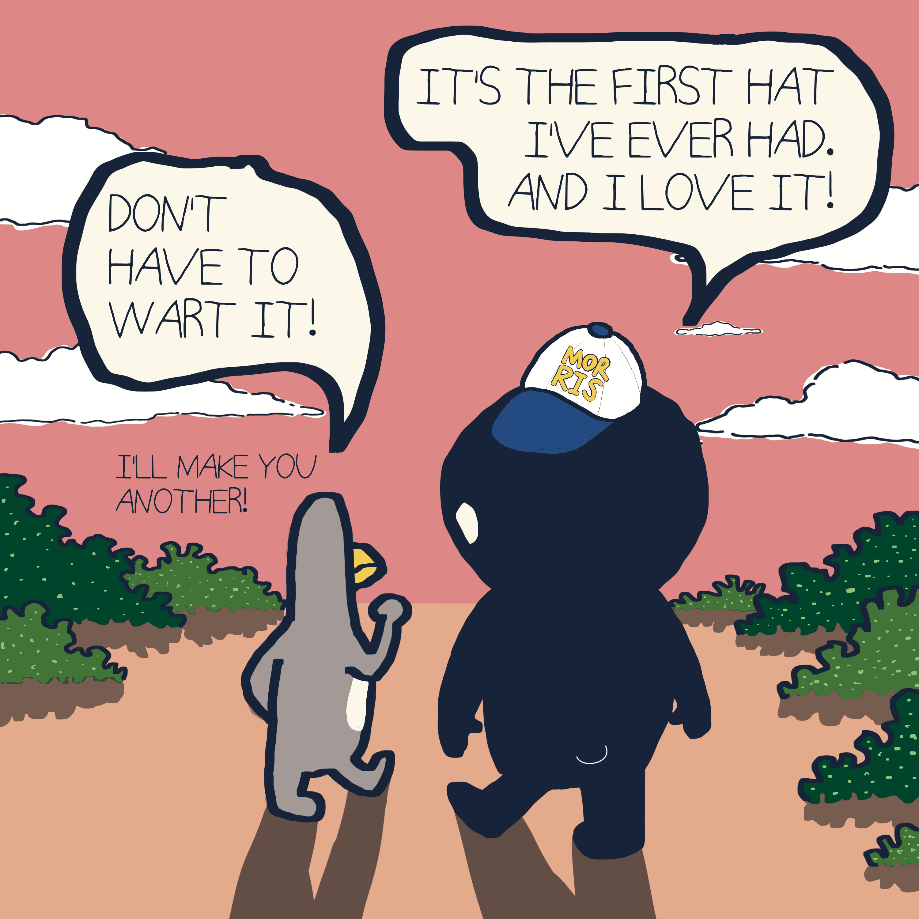 CAN'T? WON'T? — Morris and Kolkadaks four-panel comic 9