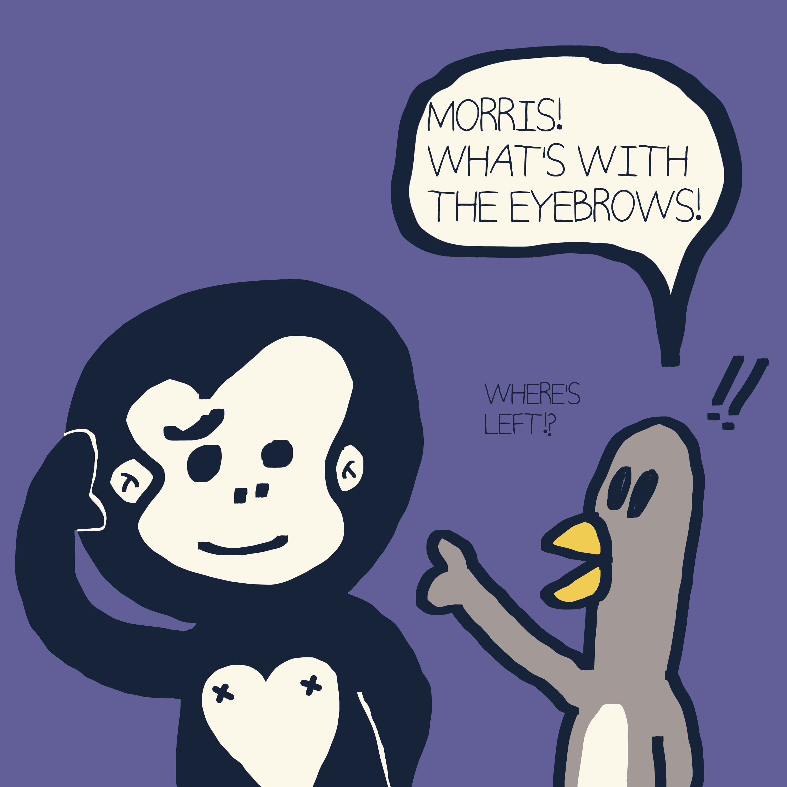 ALWAYS ON YOUR SIDE. — Morris and Kolkadaks four-panel comic 2