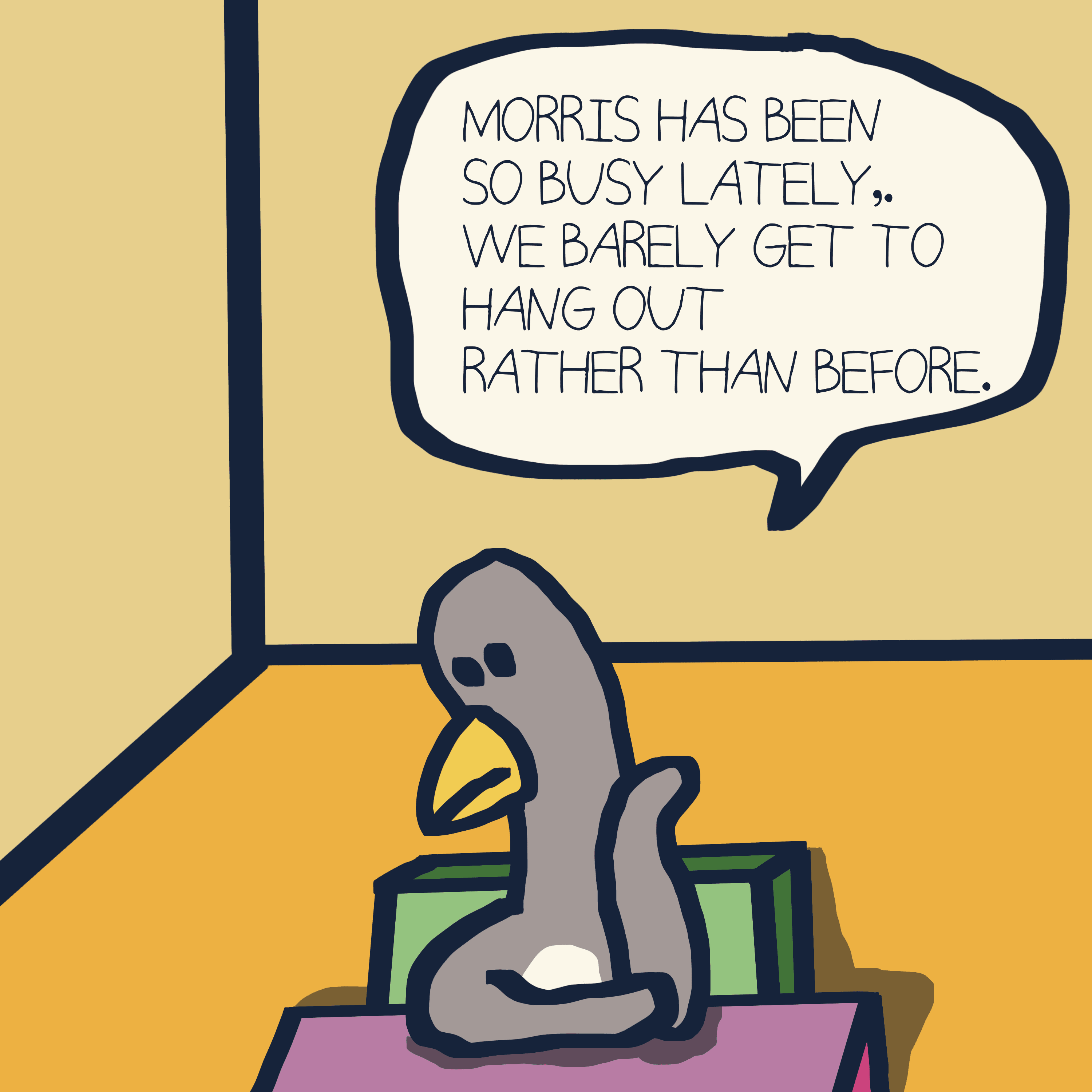 DIFFERENT THOUGHT. — Morris and Kolkadaks four-panel comic 5