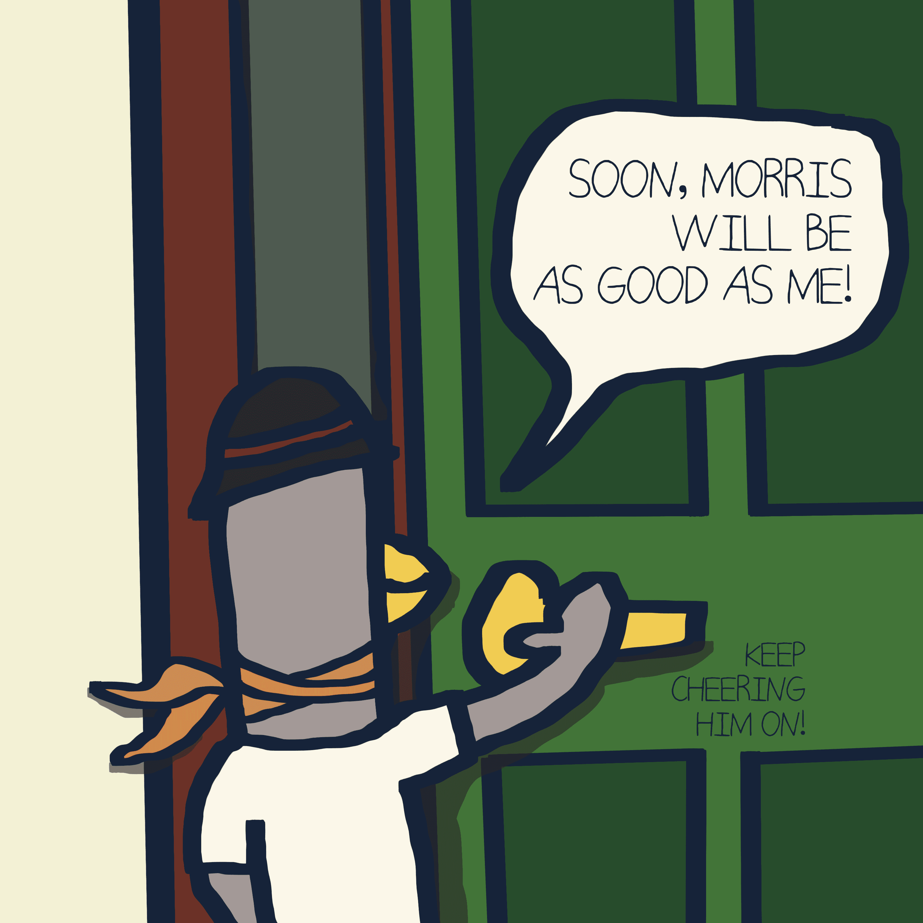 THE MASTER AND THE APPENTICE — Morris and Kolkadaks four-panel comic 8