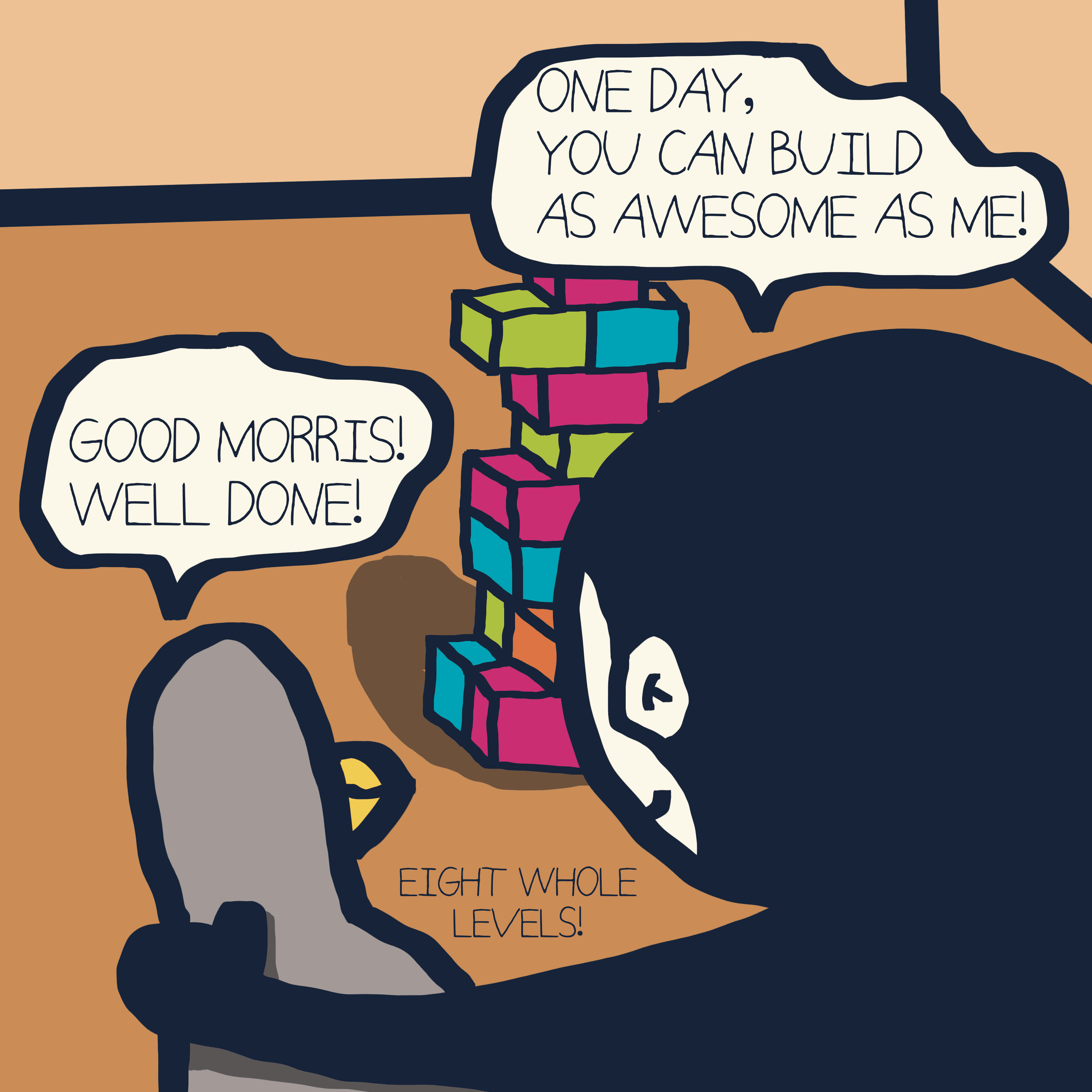 THE MASTER AND THE APPENTICE — Morris and Kolkadaks four-panel comic 5
