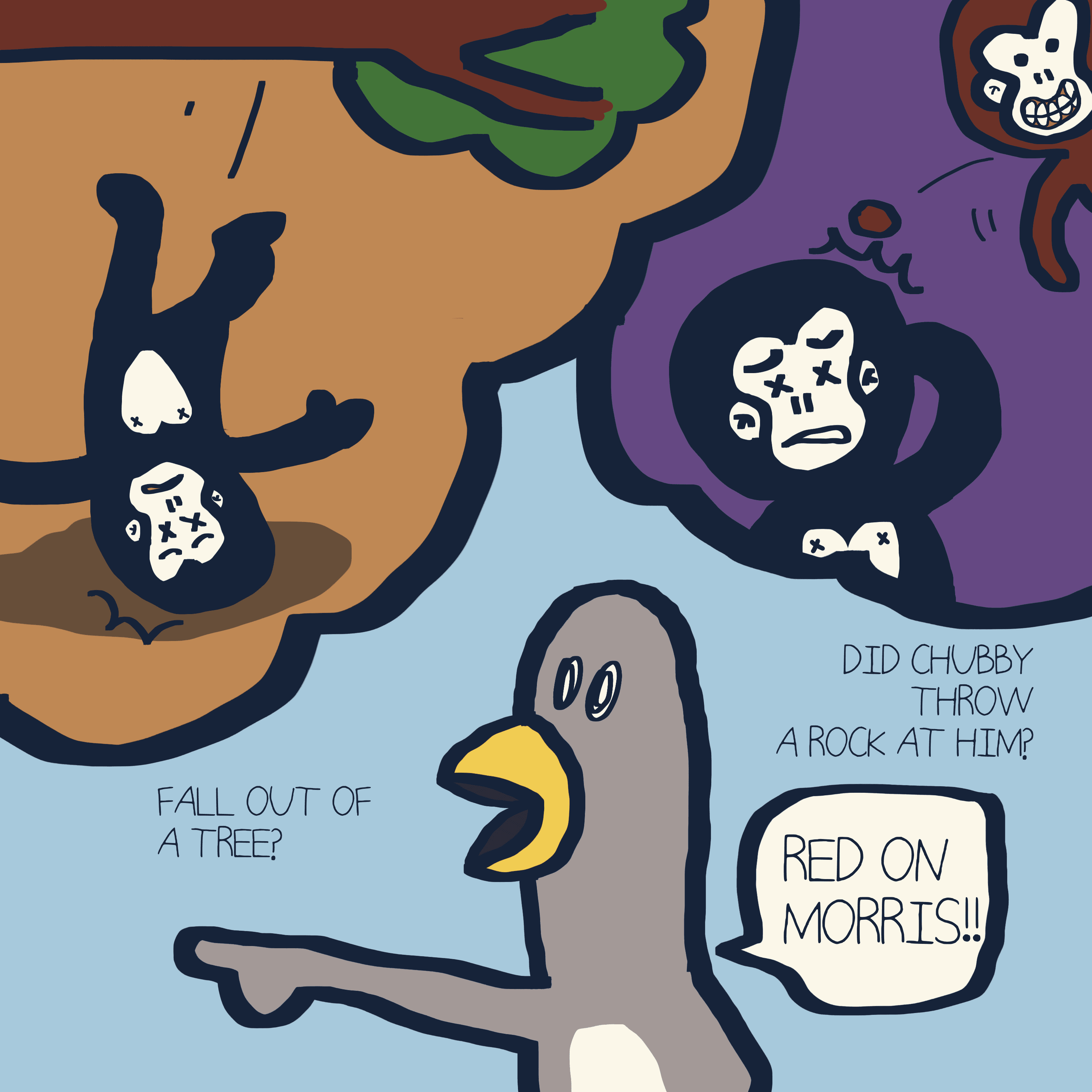RED ON YOU. — Morris and Kolkadaks four-panel comic 5