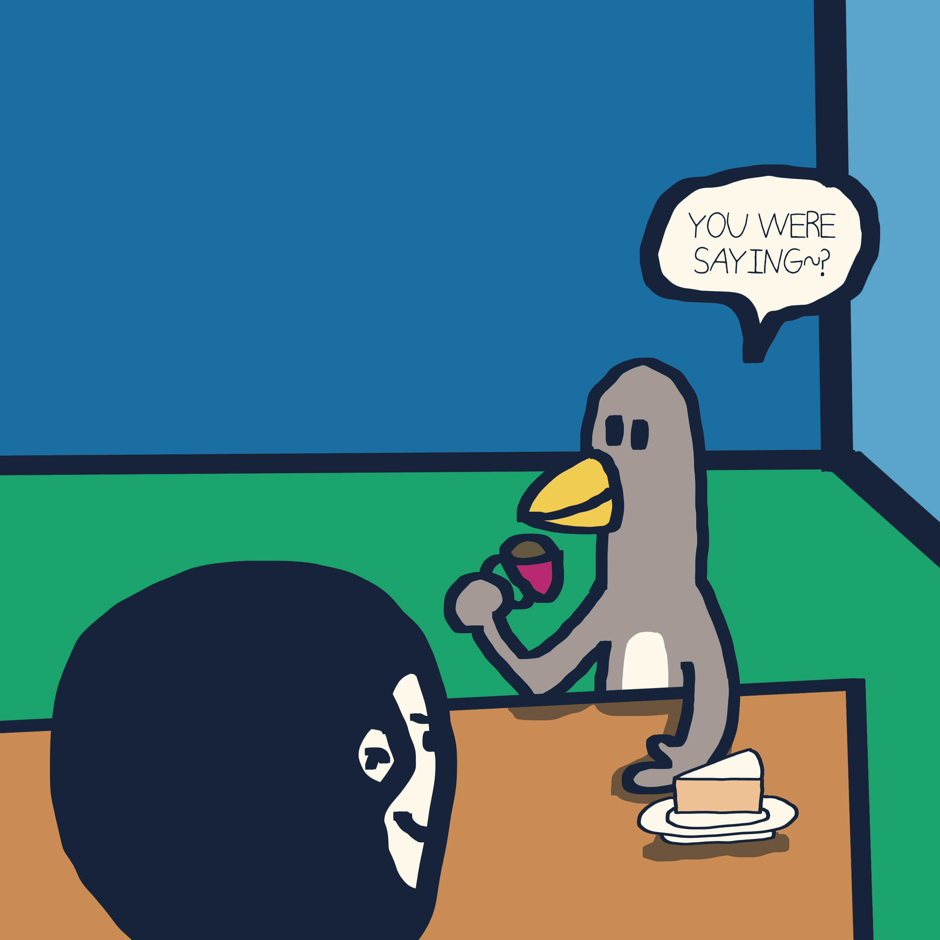 YOU WERE SAYING? — Morris and Kolkadaks four-panel comic 3