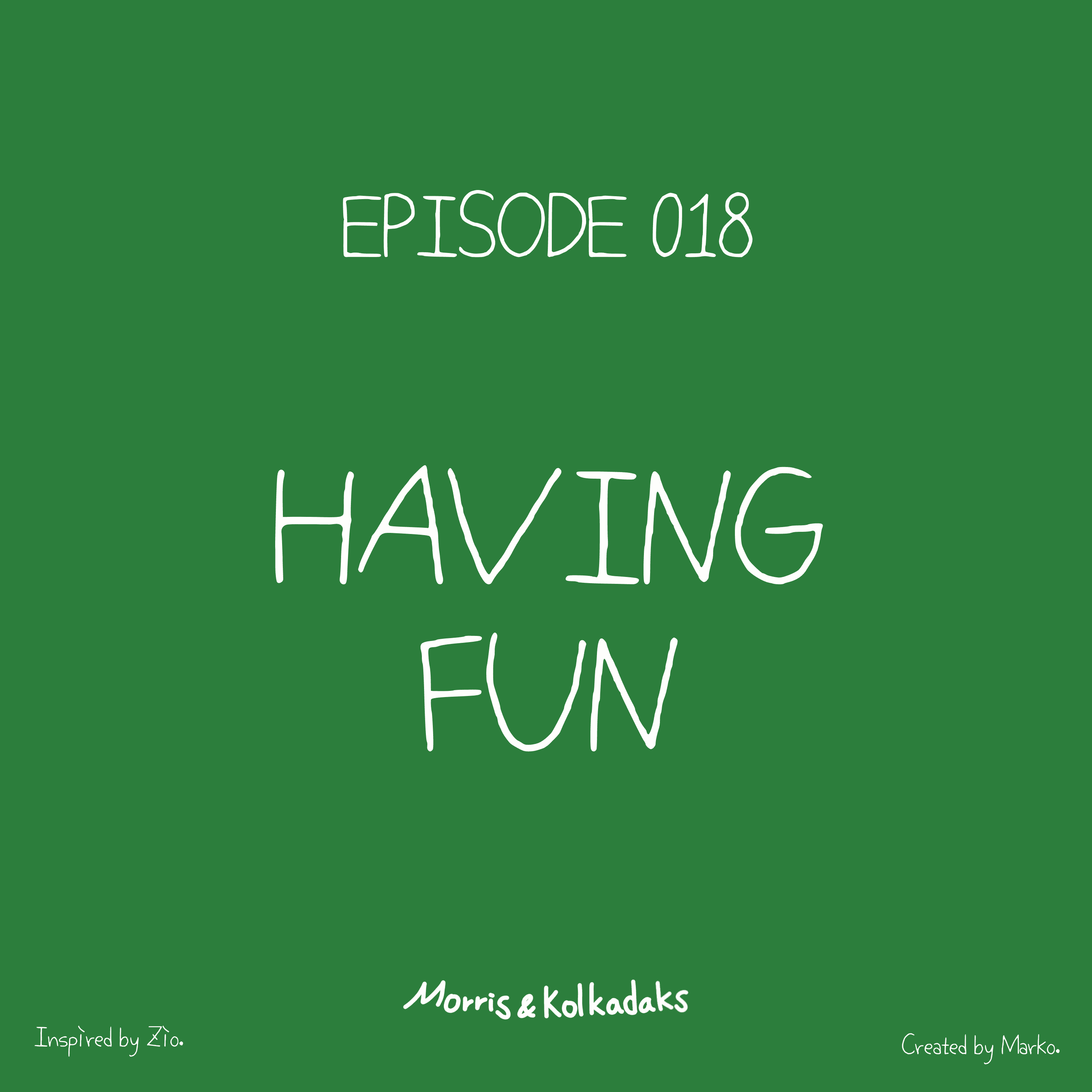 HAVING FUN. — Morris and Kolkadaks four-panel comic 1
