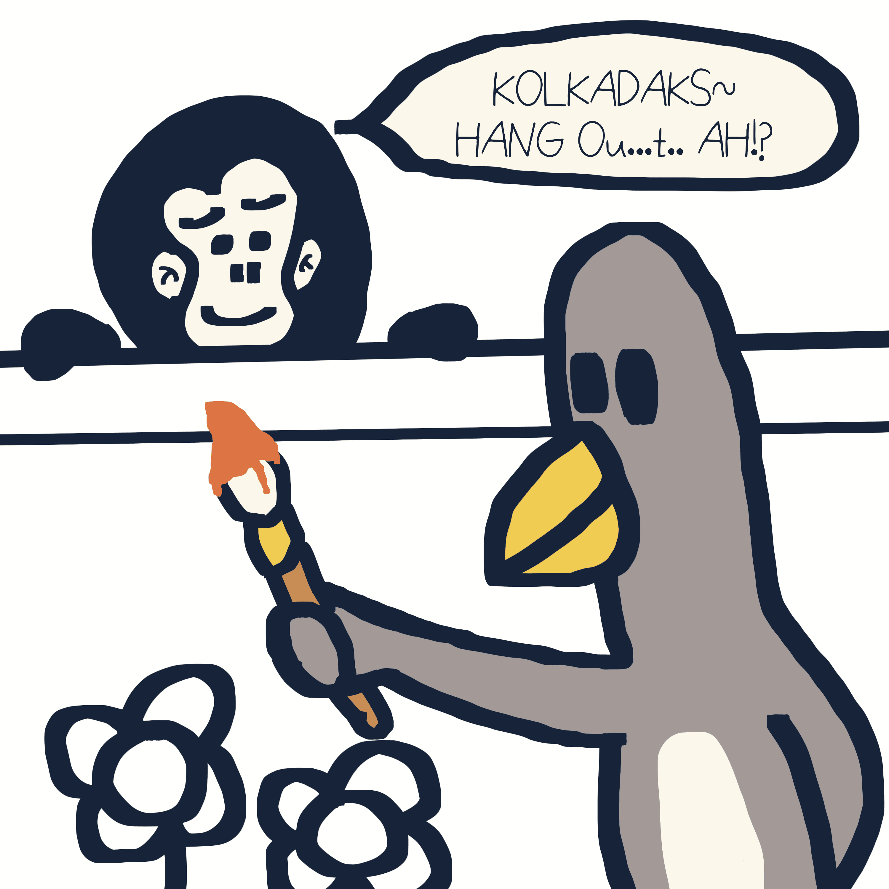 WHITE FLOWER. — Morris and Kolkadaks four-panel comic 3