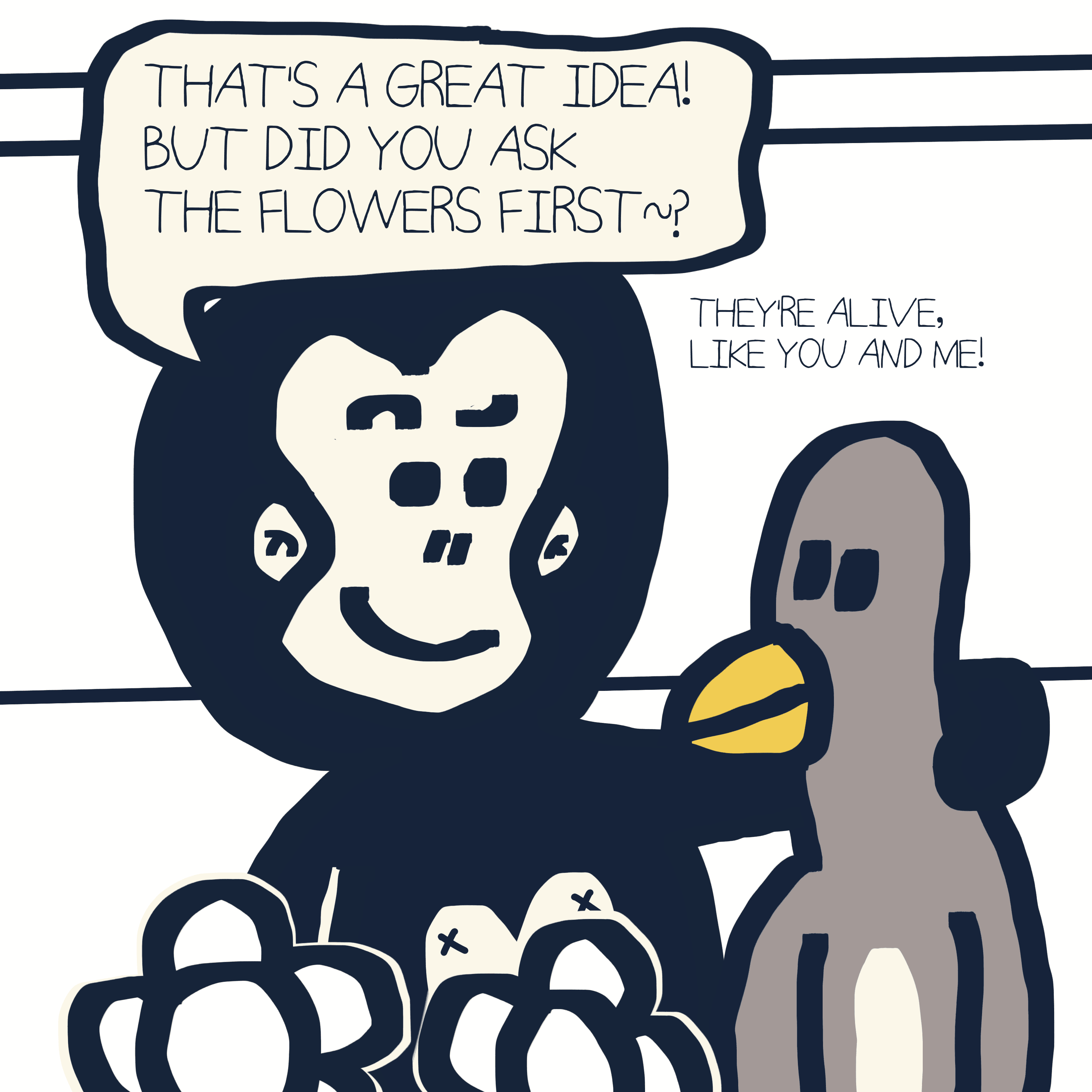 WHITE FLOWER. — Morris and Kolkadaks four-panel comic 6