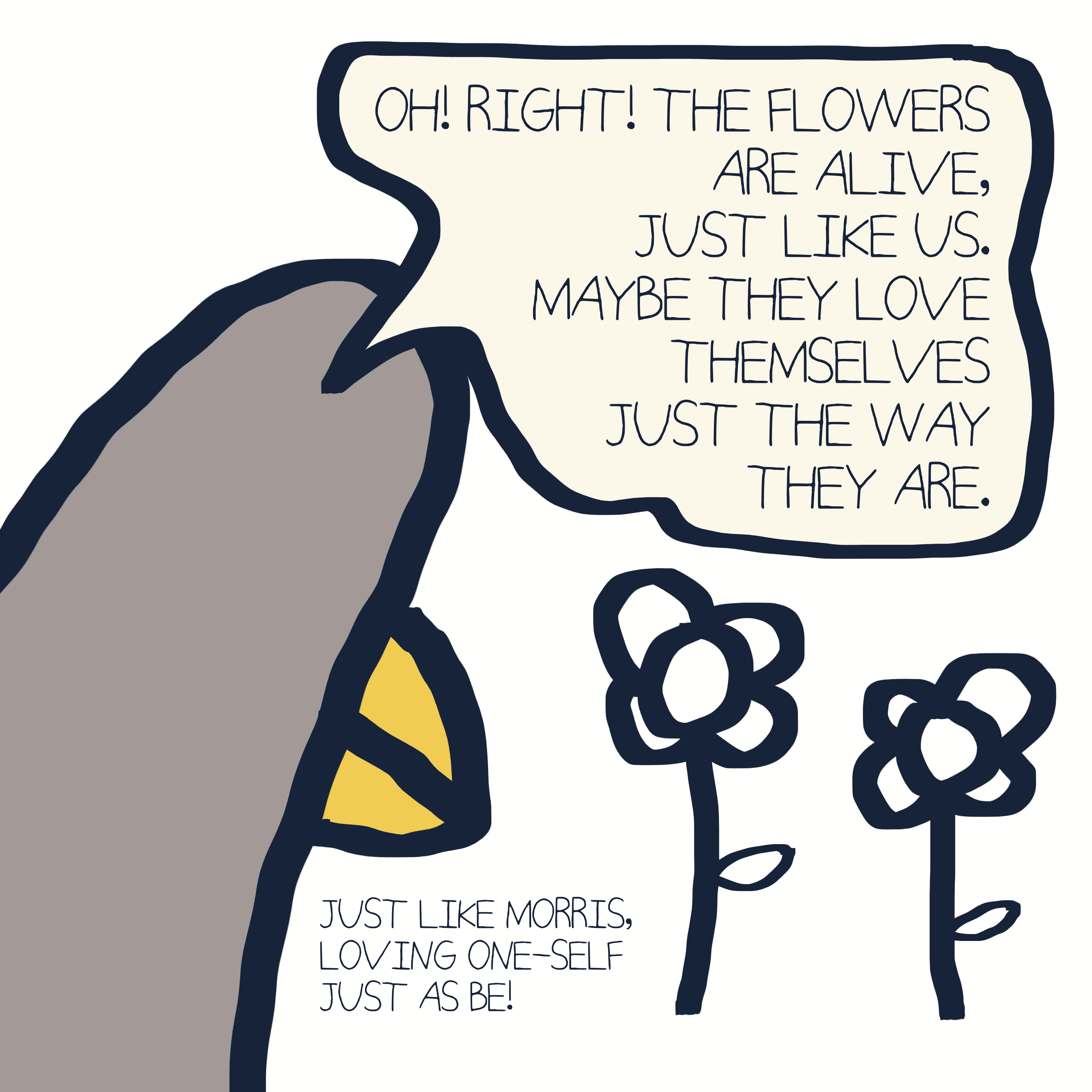 WHITE FLOWER. — Morris and Kolkadaks four-panel comic 7