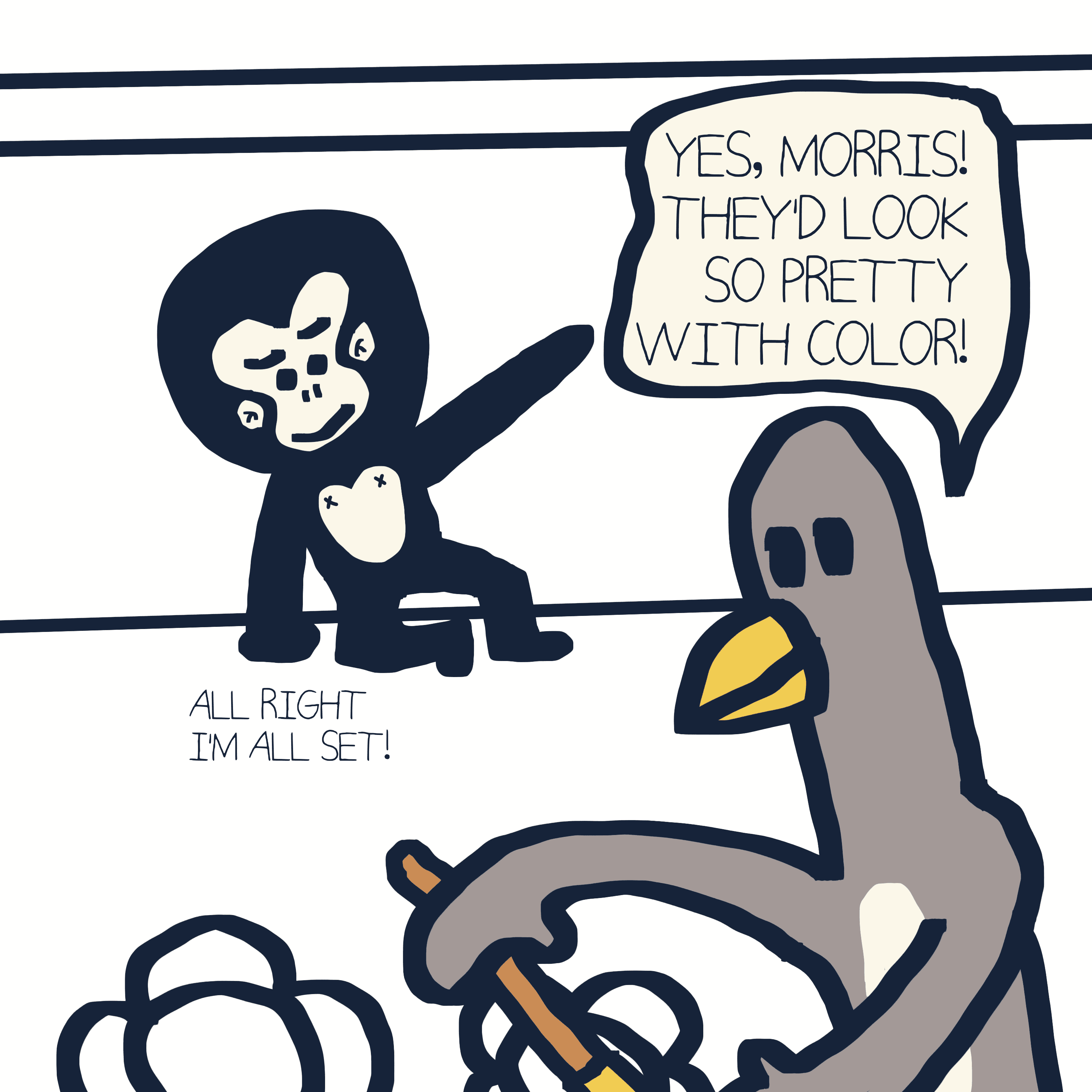 WHITE FLOWER. — Morris and Kolkadaks four-panel comic 5
