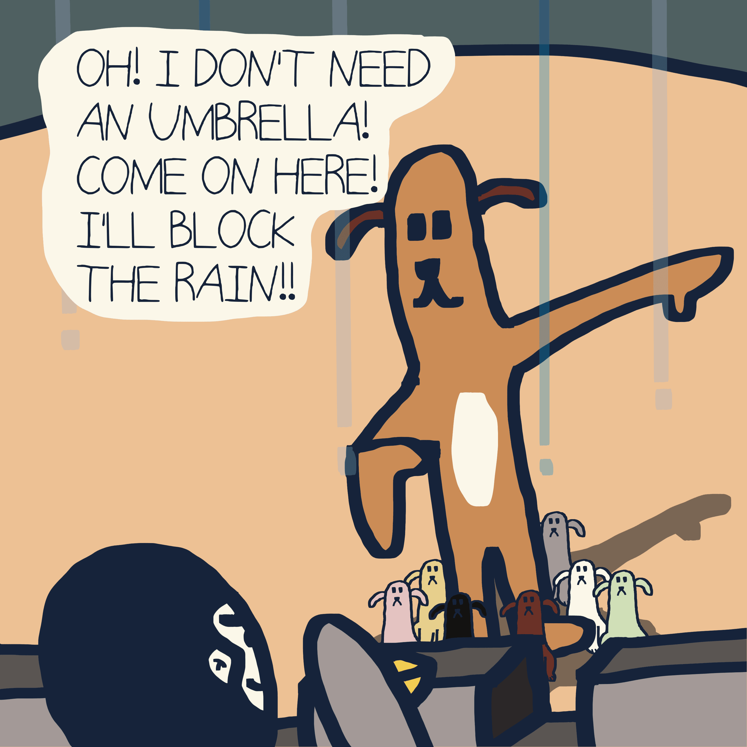 TALE OF GIANTS — Morris and Kolkadaks four-panel comic 6