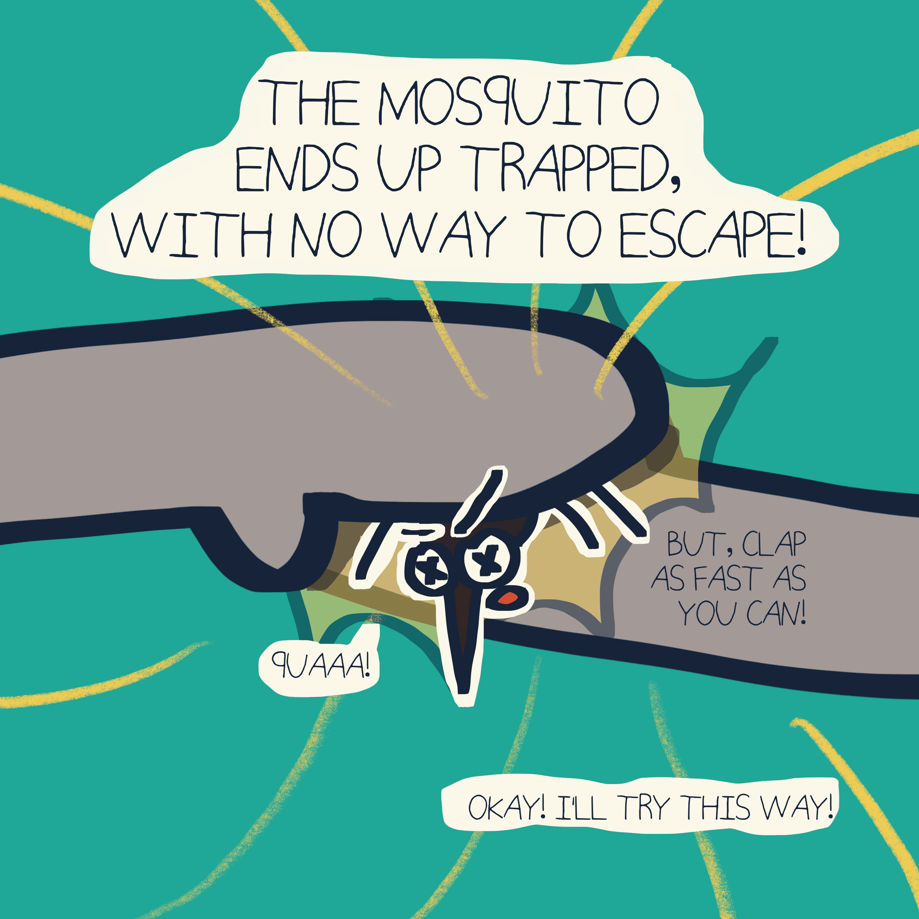 MOSQUITO! SMASH! — Morris and Kolkadaks four-panel comic 7