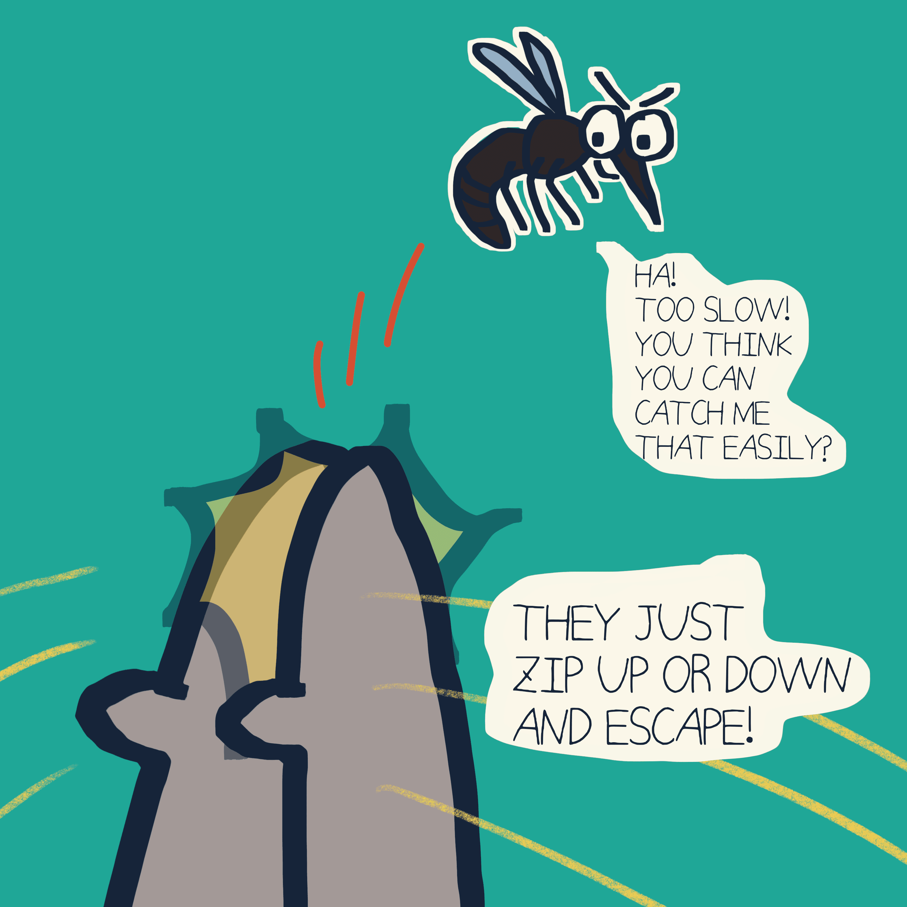 MOSQUITO! SMASH! — Morris and Kolkadaks four-panel comic 5