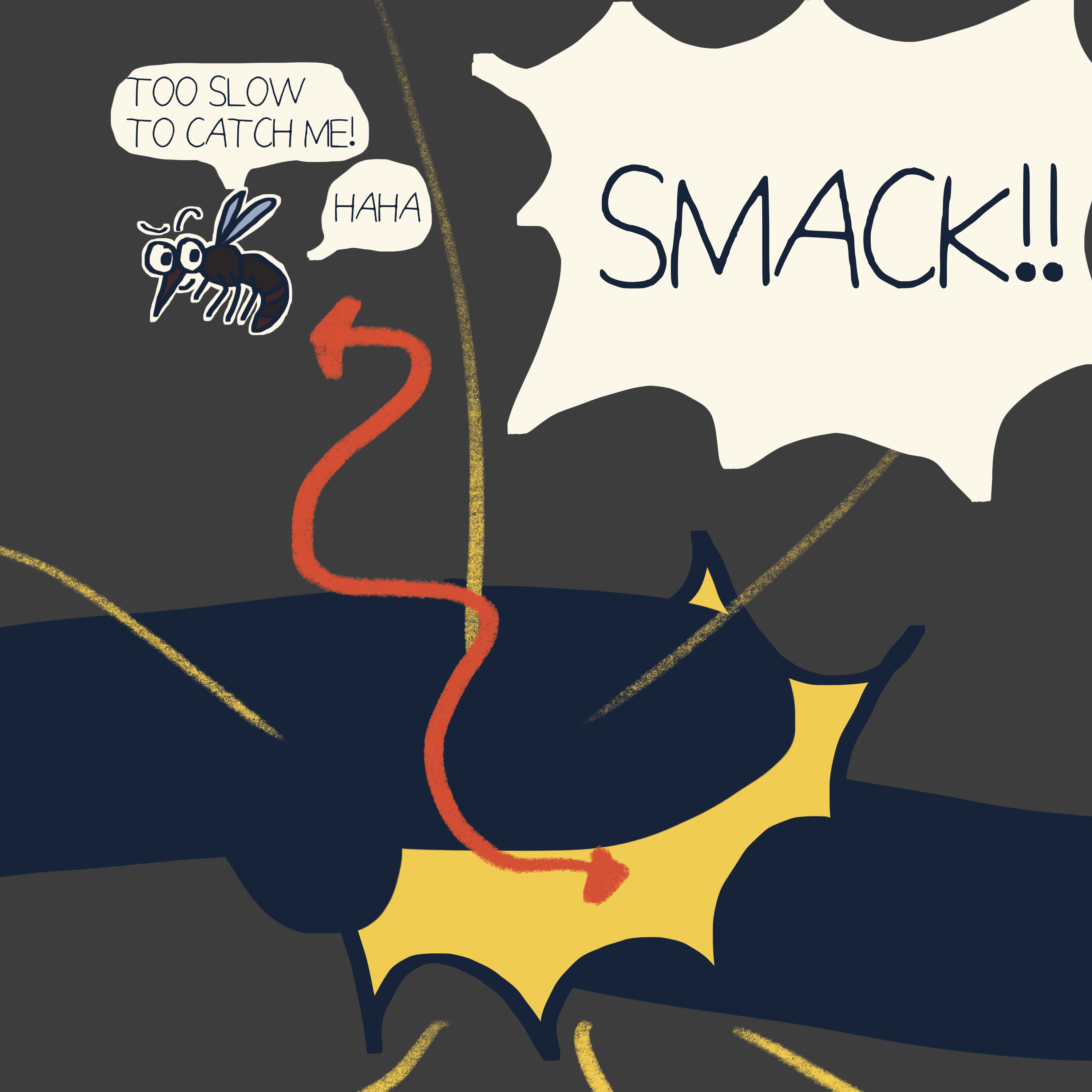 MOSQUITO! SMASH! — Morris and Kolkadaks four-panel comic 10