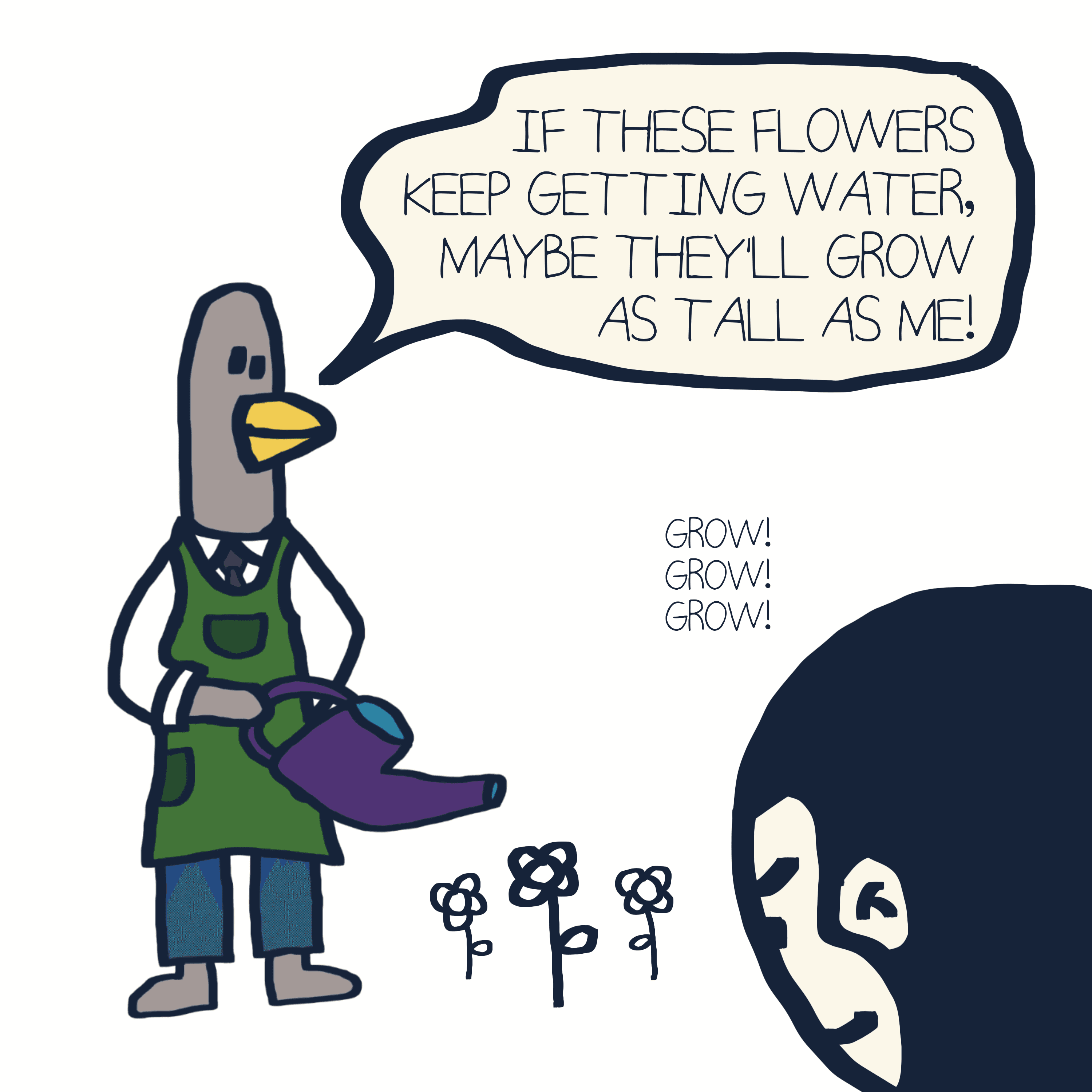 GROW, GROW. — Morris and Kolkadaks four-panel comic 4