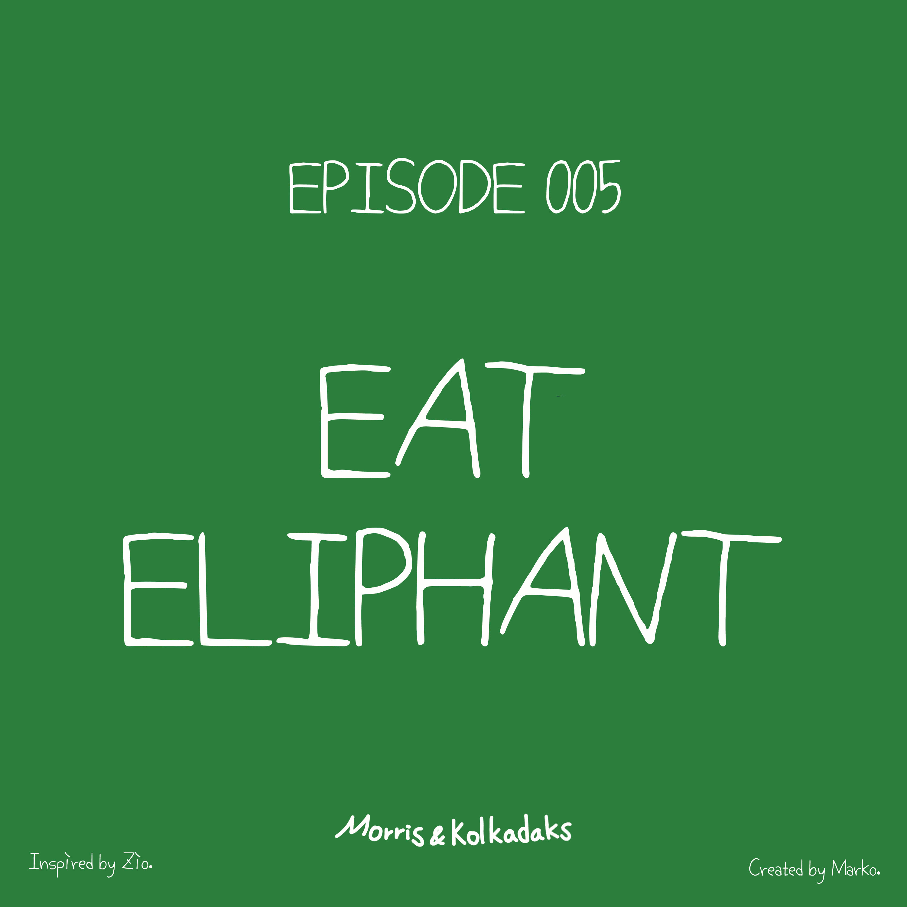 EAT ELIPHANT — 모리스앤꼴까닥스 4컷 만화