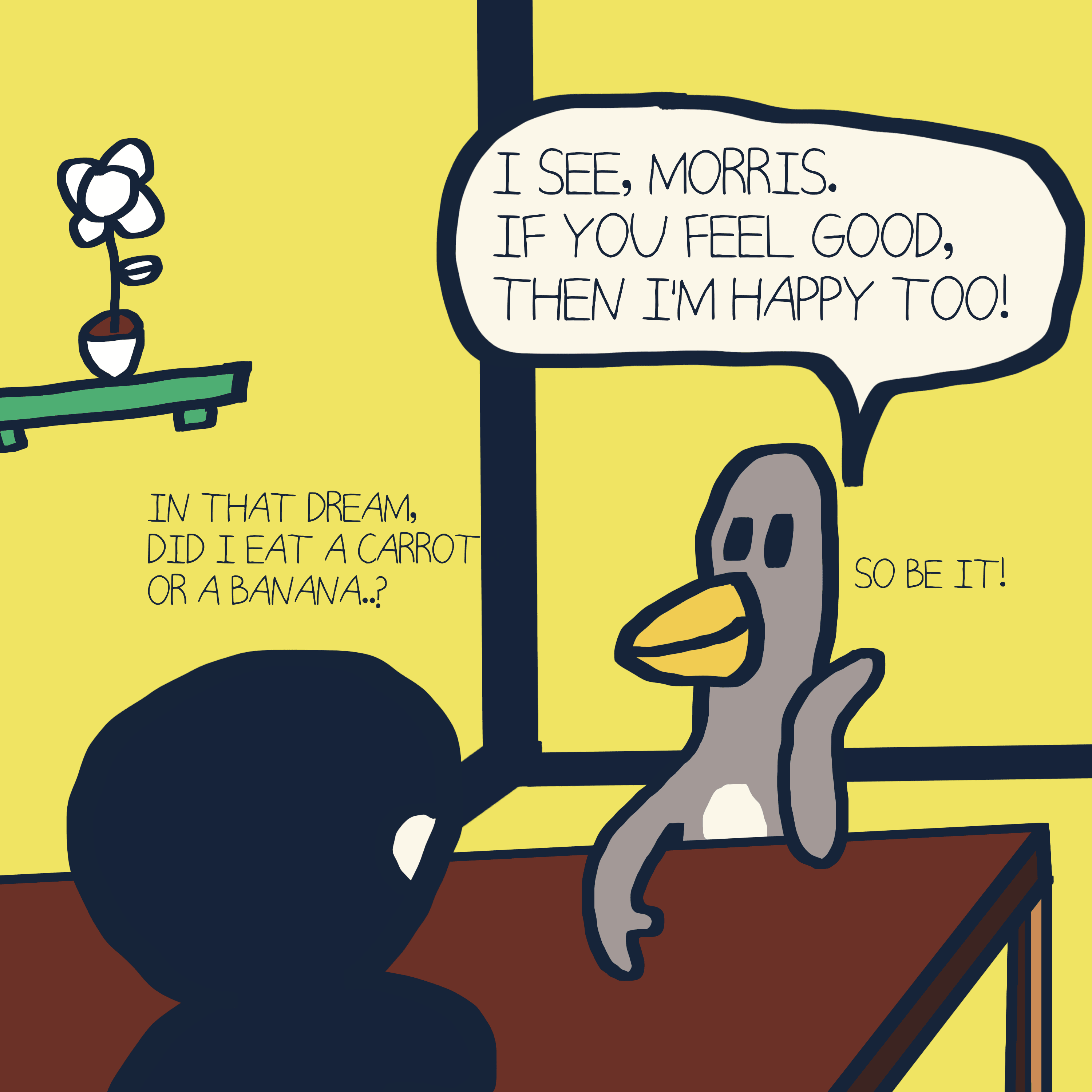 DREAMS & MEANINGS — Morris and Kolkadaks four-panel comic 6