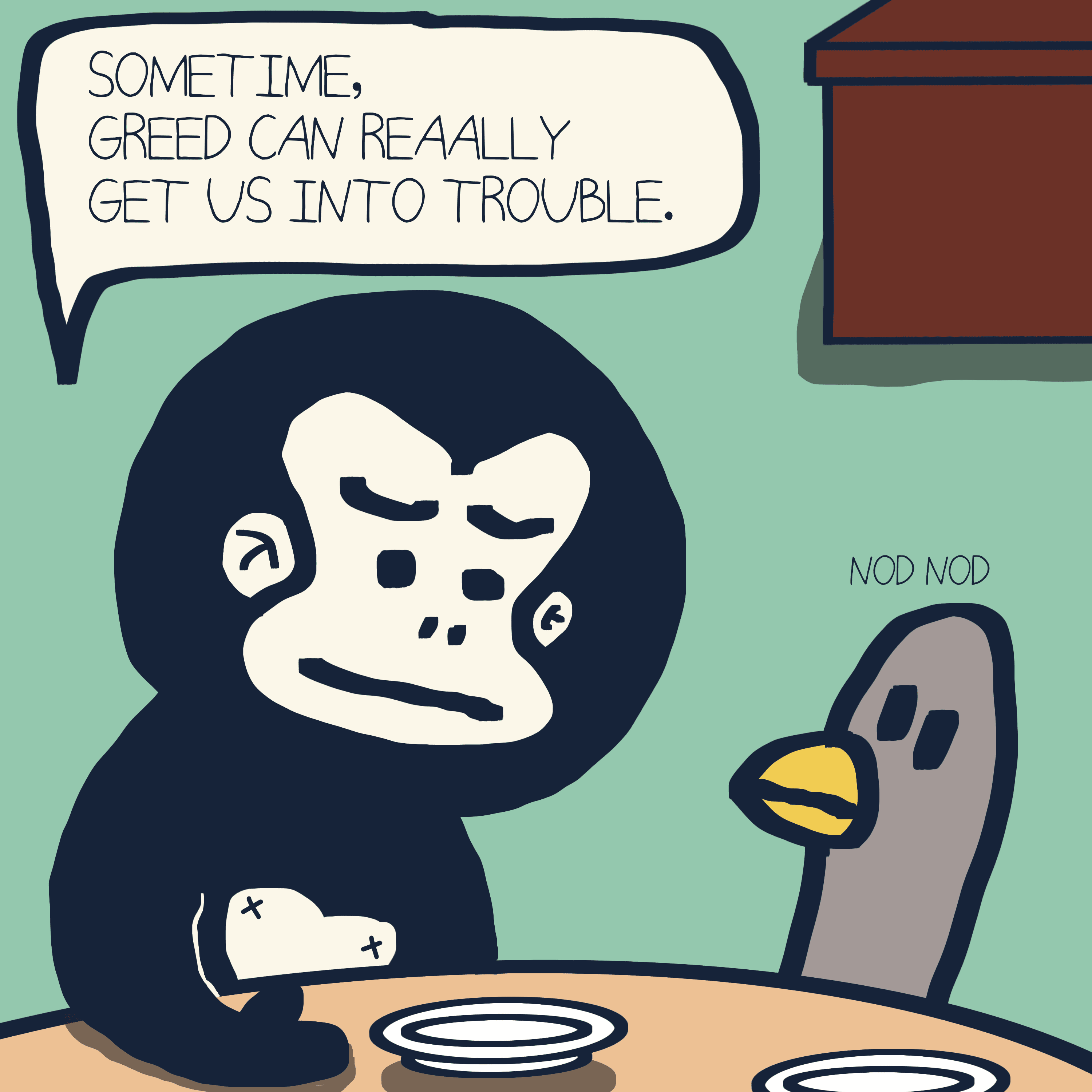 EAT ELIPHANT. — Morris and Kolkadaks four-panel comic 3