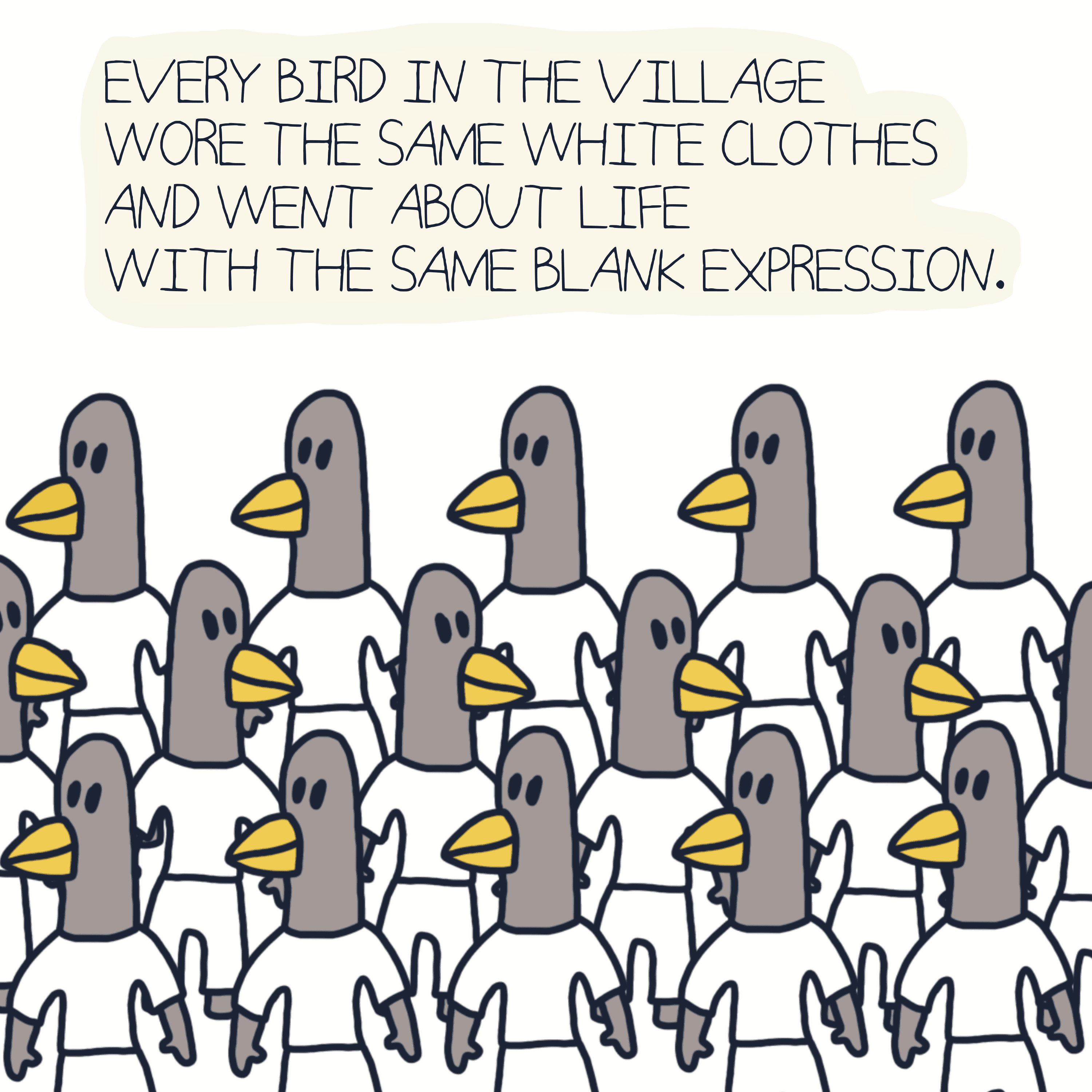 COLORLESS WORLD — Morris and Kolkadaks four-panel comic 3