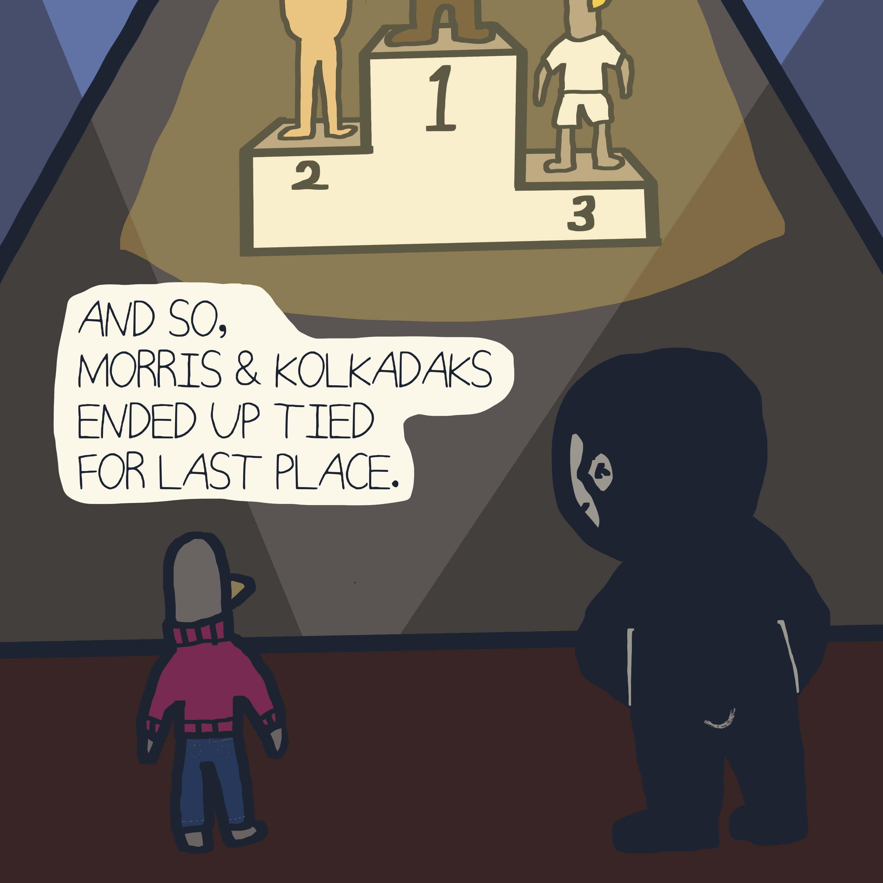 LAST PLACE WINNERS — Morris and Kolkadaks four-panel comic 6