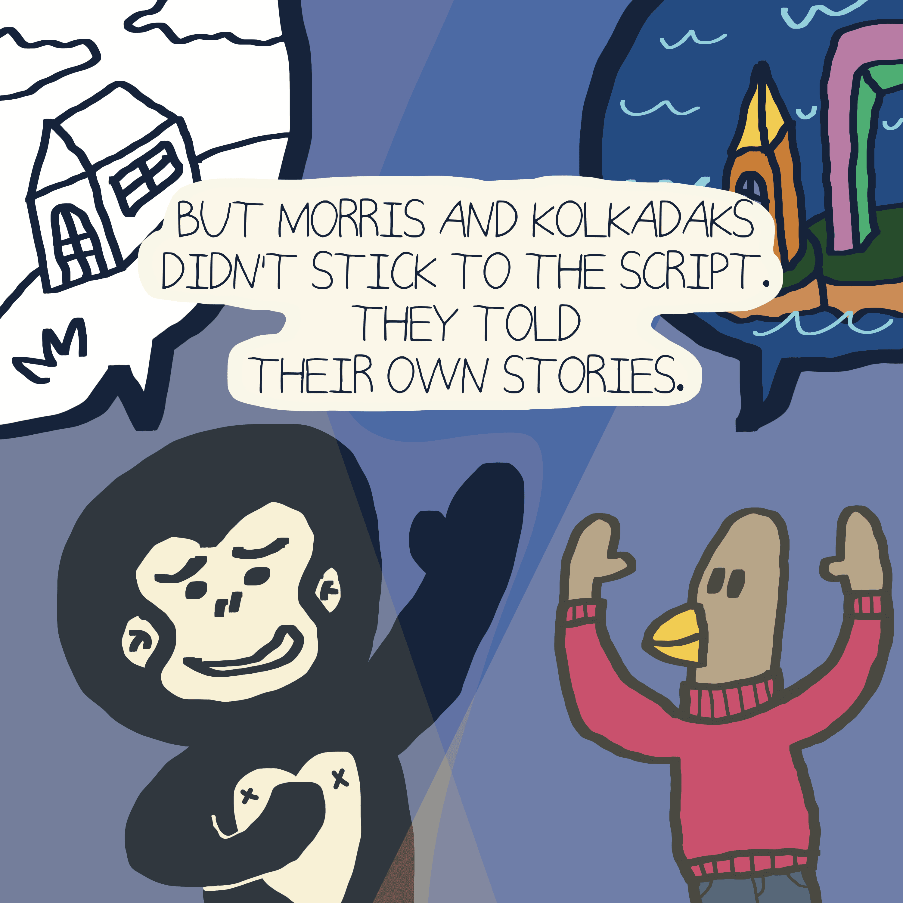 LAST PLACE WINNERS — Morris and Kolkadaks four-panel comic 3