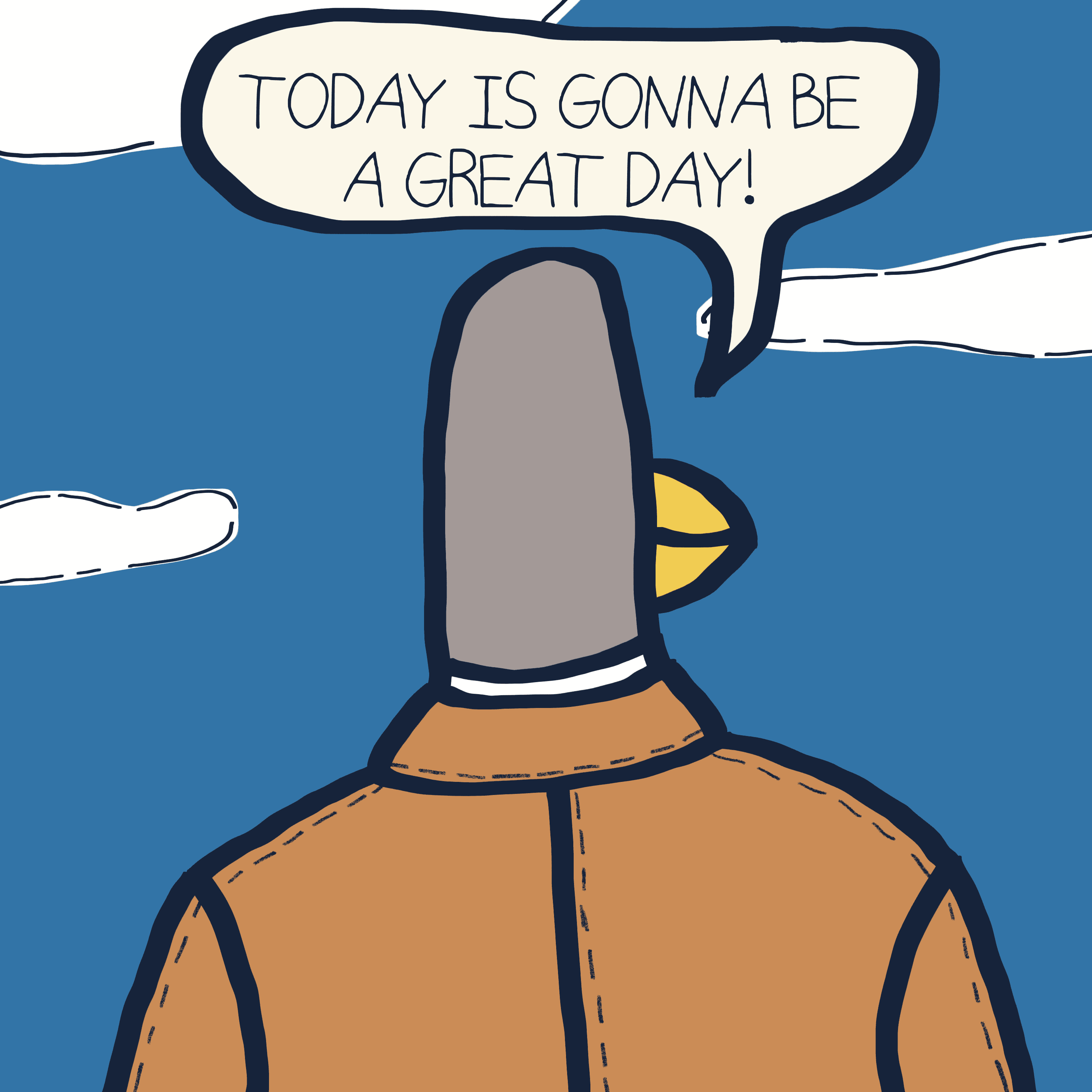 TODAY IS A GOOD DAY. — Morris and Kolkadaks four-panel comic 9