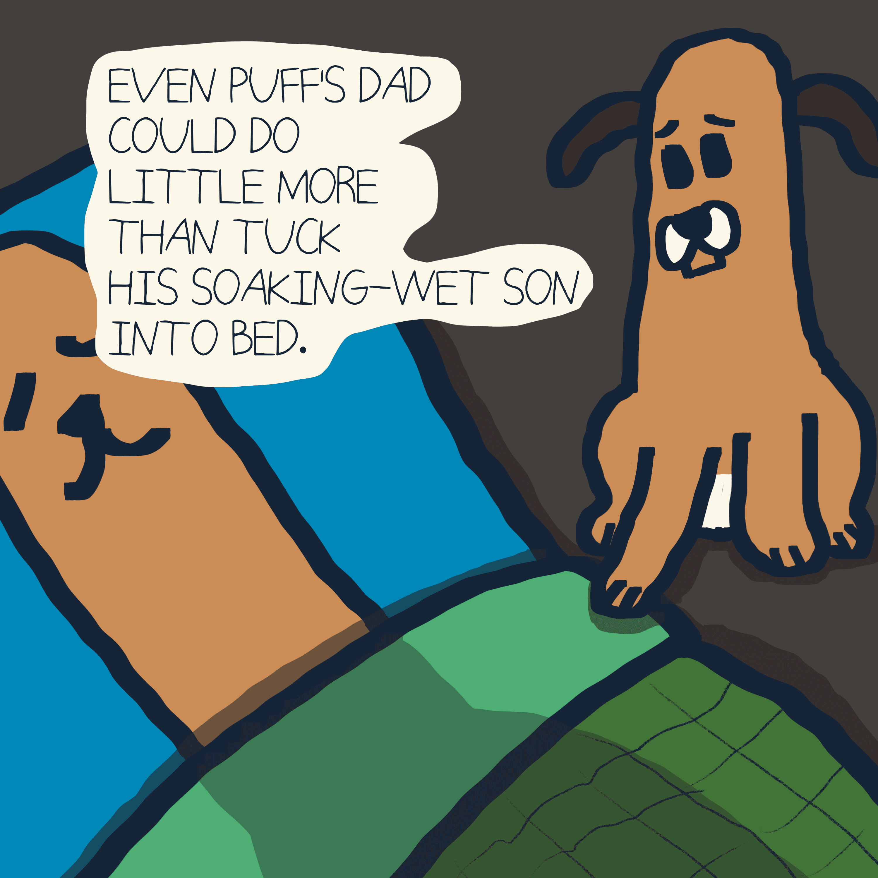 TALE OF RAINY DAY — Morris and Kolkadaks four-panel comic 6