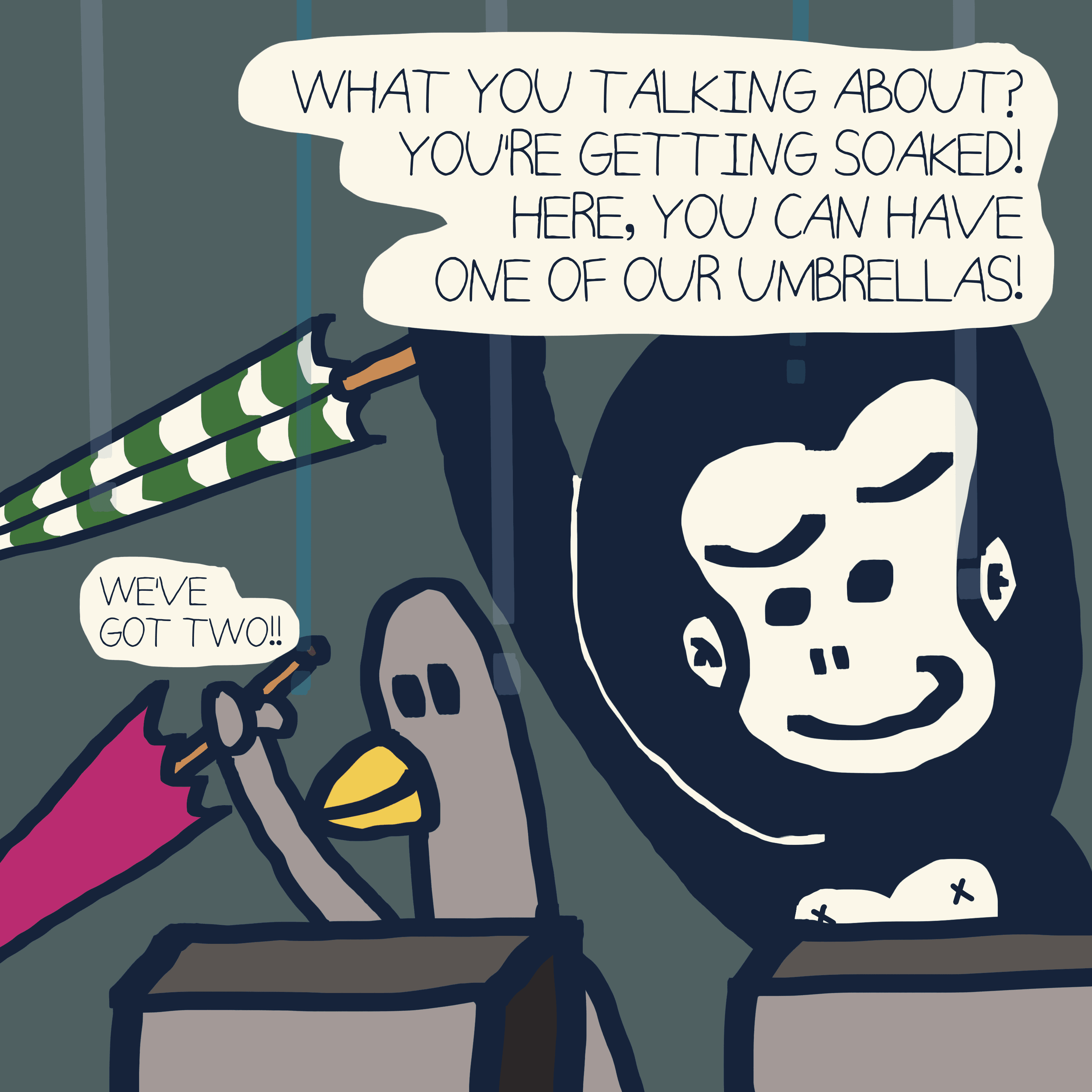 TALE OF GIANTS — Morris and Kolkadaks four-panel comic 7